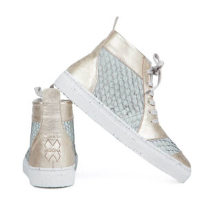 Fisu fish skin leather sneakers