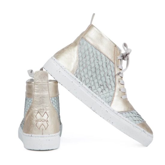 Fisu fish skin leather sneakers